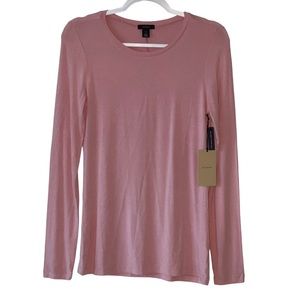 Halogen Long Sleeve Tee Pink Bride Size Medium New With Tags